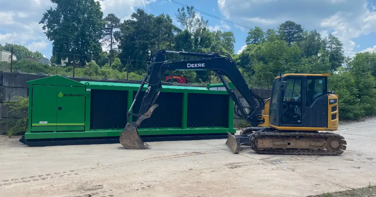 Vegetation landfill with tree recycling and wood waste disposal in Habersham County